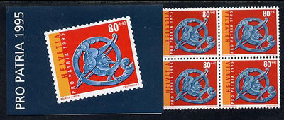 Switzerland 1995 Pro Patria booklet complete and very fine, SG PSB6