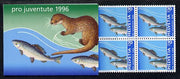 Switzerland 1996 Pro Juventute Booklet - Wildlife complete and very fine SG JSB46