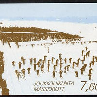 Finland 1989 Sport 7m60 booklet complete and fine, SG SB27