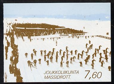 Finland 1989 Sport 7m60 booklet complete and fine, SG SB27