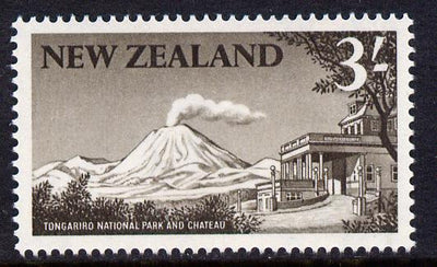 New Zealand 1960-66 Tongariro National Park 3s blackish-brown (from def set) unmounted mint, SG 799