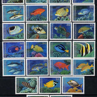 Micronesia 1993 Fish definitive set complete 25 values unmounted mint, SG 275-99