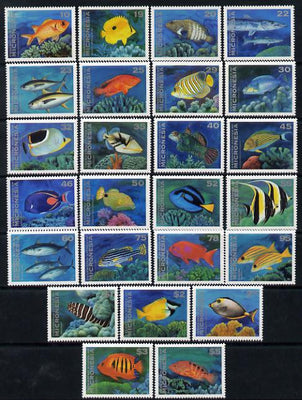 Micronesia 1993 Fish definitive set complete 25 values unmounted mint, SG 275-99