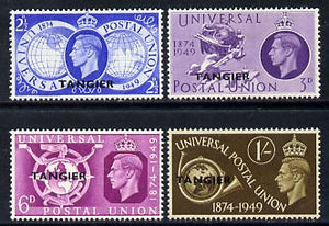 Morocco Agencies - Tangier 1949 Universal Postal Union Anniversary perf set of 4 mounted mint, SG 276-79