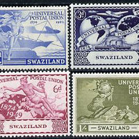 Swaziland 1949 KG6 75th Anniversary of Universal Postal Union set of 4 unmounted mint, SG 48-51