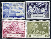 Swaziland 1949 KG6 75th Anniversary of Universal Postal Union set of 4 unmounted mint, SG 48-51