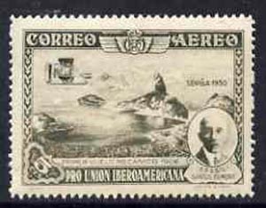 Spain 1930 Alberto Santos Dumont & Wright Flyer 5c (from Spanish-American Exhibition) minor gum disturbance otherwise unmounted mint SG 643* (Blocks & gutter pairs available - price pro rata)