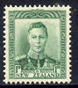 New Zealand 1938-44 KG6 1d green unmounted mint, SG 606