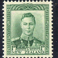 New Zealand 1938-44 KG6 1d green unmounted mint, SG 606