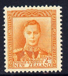 New Zealand 1947-52 KG6 2d orange unmounted mint, SG 680
