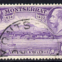 Montserrat 1932 KG5 Plymouth 6d violet fine cds used SG 90