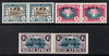South West Africa 1939 250th Anniversary of Huguenots set of 6 (3 horiz bi-lingual pairs) mounted mint SG111-3