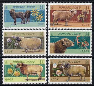 Mongolia 1999 Sheep Breeds perf set of 6 unmounted mint, SG 2780-85