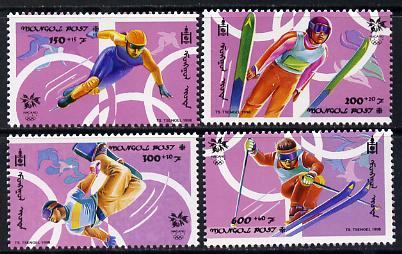 Mongolia 1998 Winter Olympic Games perf set of 4 unmounted mint SG 2630-33