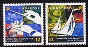Singapore 2002 Singapore - A Global City 1st series set of 2 unmounted mint SG 1259-60