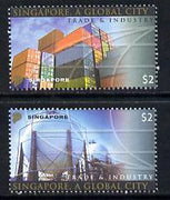 Singapore 2004 Singapore - A Global City 3rd series set of 2 unmounted mint SG 1405-06