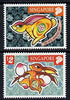 Singapore 1999 Chinese New Year - Year of the Rabbit perf set of 2 unmounted mint, SG 978-79