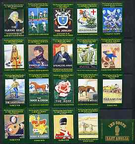 Match Box Labels - complete set of 20 Inn Signs, superb unused condition (Cornish Match Co for Ind Coope East Anglia)