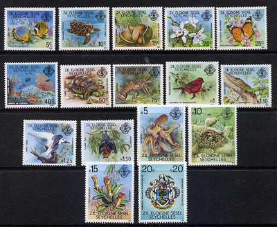 Zil Elwannyen Sesel 1980-81 Flora & Fauna definitive set complete - 16 values unmounted mint SG 1-16