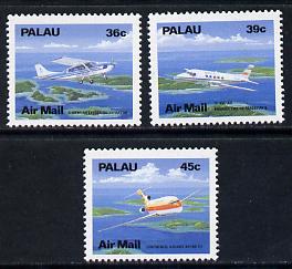 Palau 1989 Aircraft perf set of 3 unmounted mint SG 261-64