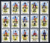 St Lucia 1985 Official overprint on Military Uniforms definitive set complete - 15 values fine cds used SG O13-27