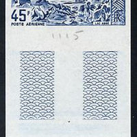 French Somali Coast 1965 Lake Abbe 45f imperf colour trial proof in blue unmounted mint as SG 486