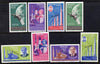 Paraguay 1967 Kennedy & Space Anniversary imperf set of 8 overprinted MUESTRA unmounted mint