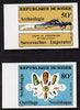 Niger Republic 1977 Archaeology set of two imperf unmounted mint as SG 704-5