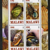 Malawi 2013 Shells perf sheetlet containing 4 values unmounted mint
