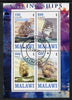 Malawi 2013 Sailing Ships #1 perf sheetlet containing 4 values fine cds used
