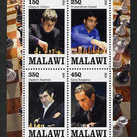 Malawi 2013 Chess perf sheetlet containing 4 values unmounted mint