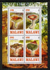 Malawi 2013 Fungi #1 perf sheetlet containing 4 values unmounted mint