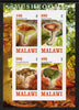 Malawi 2013 Fungi #1 imperf sheetlet containing 4 values unmounted mint