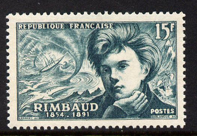 France 1951 Famous French Poets - Rimbaud 15f unmounted mint SG 1131
