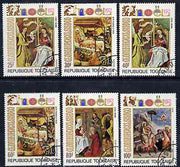 Togo 1972 Christmas (Religious Paintings) set of 6 cto used, SG 915-20*