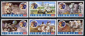 Liberia 1973 Moon Flight of Apollo 17 set of 6 cto used, SG 1142-47*
