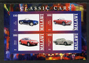 Malawi 2013 Classic Cars #2 perf sheetlet containing 4 values unmounted mint