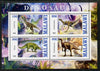 Malawi 2013 Dinosaurs #2 perf sheetlet containing 4 values unmounted mint