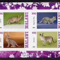 Malawi 2013 Domestic Cats #2 imperf sheetlet containing 4 values unmounted mint