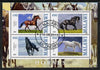 Malawi 2013 Horses perf sheetlet containing 4 values fine cds used