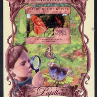 Guinea - Conakry 2013 Butterflies #2 imperf souvenir sheet unmounted mint. Note this item is privately produced and is offered purely on its thematic appeal