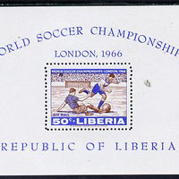 Liberia 1966 Football World Cup perf m/sheet unmounted mint SG MS 943