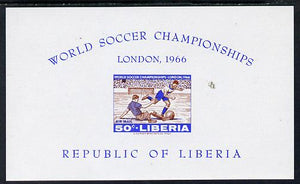 Liberia 1966 Football World Cup imperf m/sheet unmounted mint as SG MS 943