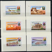 Malagasy Republic 1976 75th Anniversay of Zeppelin set of 6 individual perf deluxe sheets unmounted mint as SG 346-51