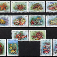 St Kitts 1984 Marine Life perf set of 14 complete unmounted mint, SG143-56