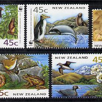 New Zealand 1993 Endangered Species set of 5 unmounted mint SG 1736-40