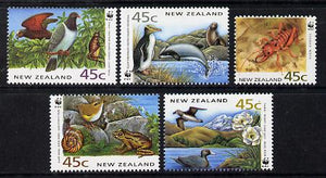 New Zealand 1993 Endangered Species set of 5 unmounted mint SG 1736-40