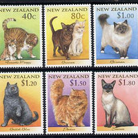 New Zealand 1998 Domestic Cats set of 6 unmounted mint SG 2133-38