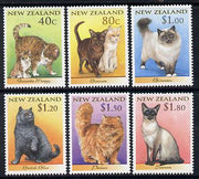 New Zealand 1998 Domestic Cats set of 6 unmounted mint SG 2133-38