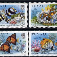 Tuvalu 1989 Coral Reef Life - 3rd series perf set of 4 unmounted mint SG 558-61